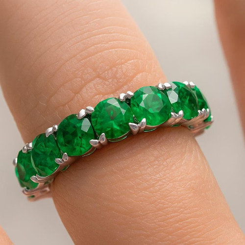 5ct round cut - natural, emerald